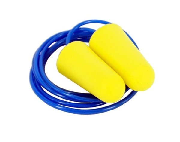 EARMOR EAR PLUGS MAXDEFENSE NRR36 WITH CABLE YELLOW