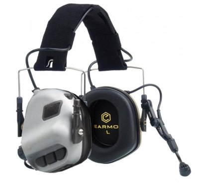 EARMOR ELECTRONIC COMUNICATION HEARING PROTECTOR HEADSET NRR22 NEXUS TP-120 CADET GREY Arsenal Sports