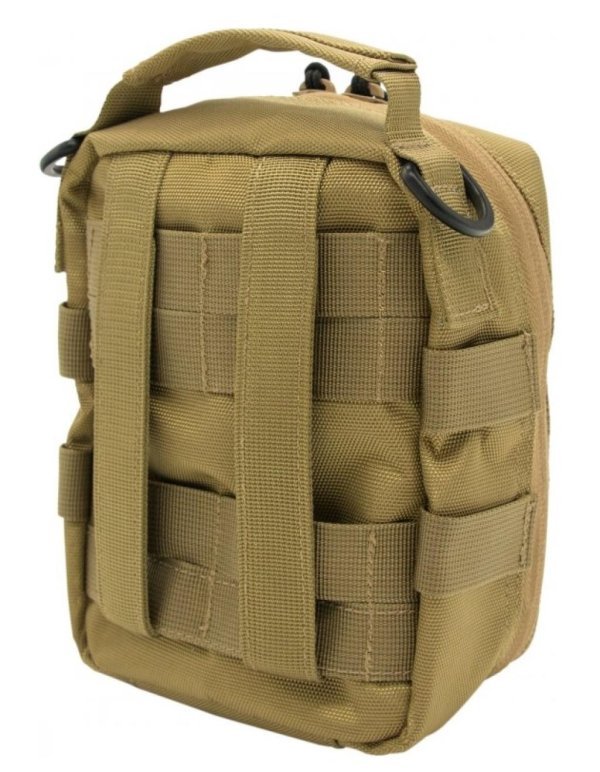 EARMOR MULTIFUNCTION TACTICAL MOLLE POUCH FOR EARMUFF WITH HANDLE FOR CARRY TAN