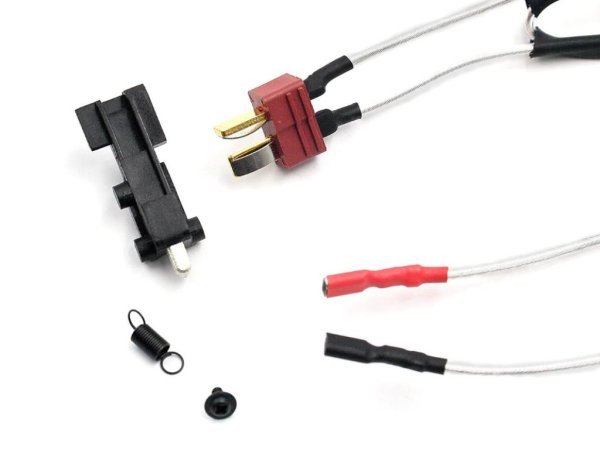 MODIFY QUANTUM LOW WIRE RESISTENCE WIRE SET FOR AK-47S SERIES FRONT WITH PLATED CORD ULTRA PLUG