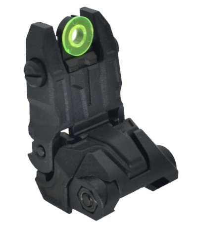 SRC HI-VISIBILITY LOADED REAR SIGHT PICATINNY FOR M4 / M16 AIRSOFT RIFLE Arsenal Sports