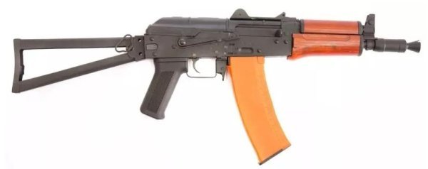 CYMA AEG AKS-74U SPORT REAL WOOD FURNITURE AIRSOFT RIFLE WOOD / BLACK