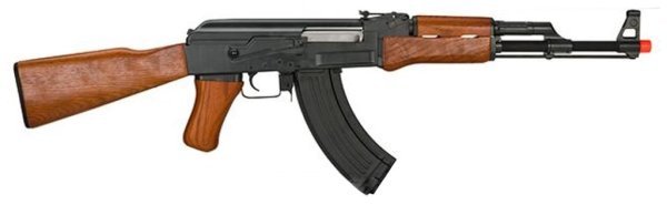 CYMA AEG AK47 STANDARD FULL METAL REAL WOOD BLOWBACK AIRSOFT RIFLE