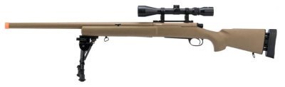 CYMA SPRING SNIPER M24 STANDARD MILITARY US ARMY SCOUT AIRSOFT RIFLE TAN Arsenal Sports