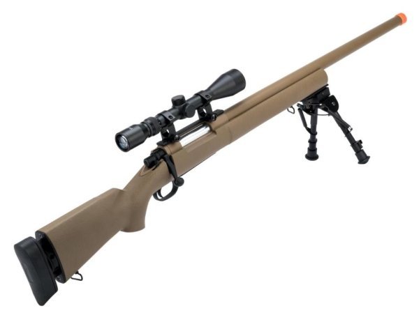 CYMA SPRING SNIPER M24 STANDARD MILITARY US ARMY SCOUT AIRSOFT RIFLE TAN