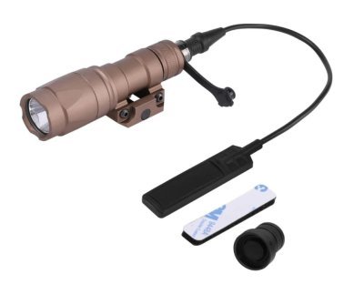 WADSN FLASHLIGHT M300A MINI SCOUNT LIGHT WITH WITH CONTROL KIT VERSION TAN Arsenal Sports