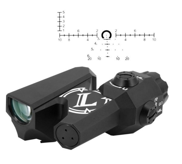 ARMADILLO SIGHT WITH MAGNIFIER D-EVO BLACK