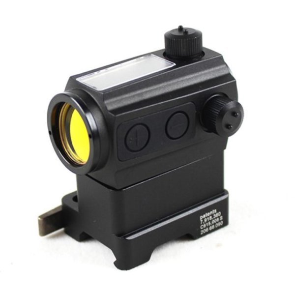 ARMADILLO SIGHT RED DOT SOLAR AIMPOINT WITH RISER QD MOUNT BLACK