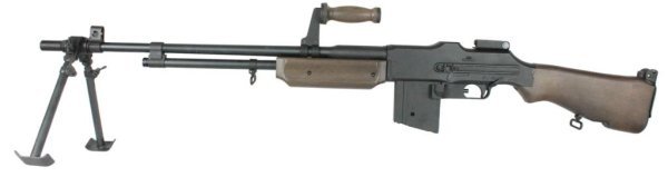 S&T AEG M1918 BROWNING AUTOMATIC BAR REAL WOOD AIRSOFT RIFLE BLACK / WOOD