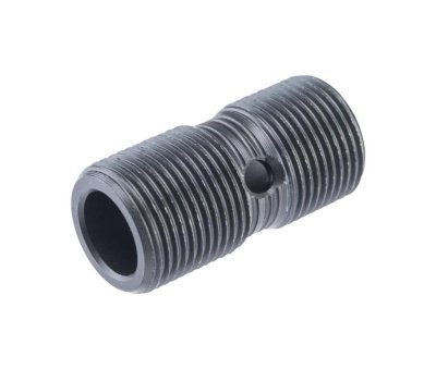 CYMA ADAPTER ALUMINUM AIRSOFT THREAD FOR INTERNALLY THREADED OUTER BARREL MODEL 14MM+ TO 14MM+ Arsenal Sports