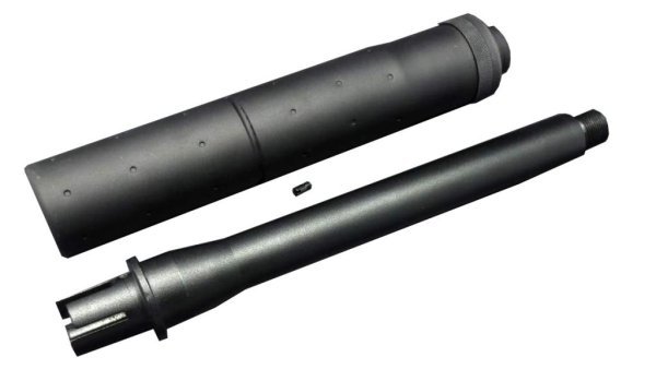 CYMA OUTER BARREL 395MM WITH SILENCER FOR M4