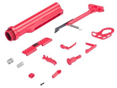CYMA COLOR-COORDINATED ACESSORY SET FOR M4 / M16 SERIES AEG RED Arsenal Sports