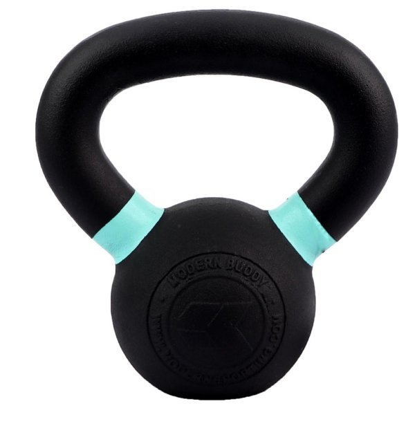 MDBUDDY CAST IRON KETTLEBELL WITH COLORED RINGS 4KG