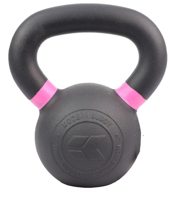 MDBUDDY CAST IRON KETTLEBELL WITH COLORED RINGS 8KG