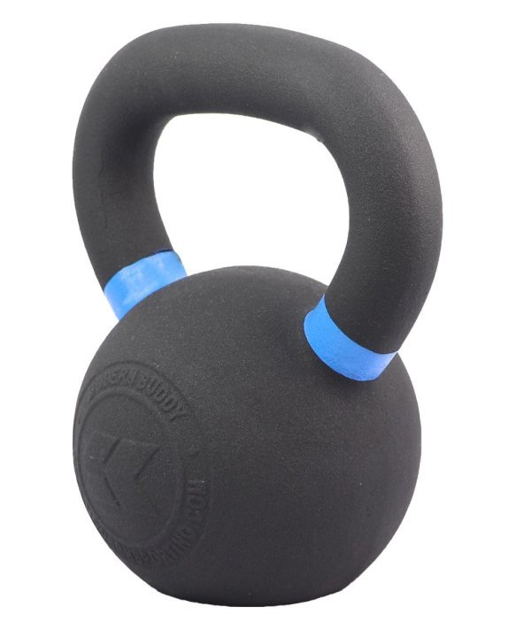 MDBUDDY CAST IRON KETTLEBELL WITH COLORED RINGS 12KG
