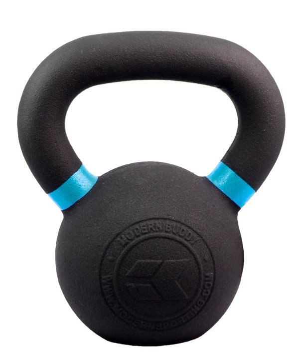 MDBUDDY CAST IRON KETTLEBELL WITH COLORED RINGS 16KG