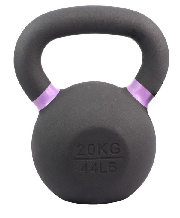 MDBUDDY CAST IRON KETTLEBELL WITH COLORED RINGS 20KG
