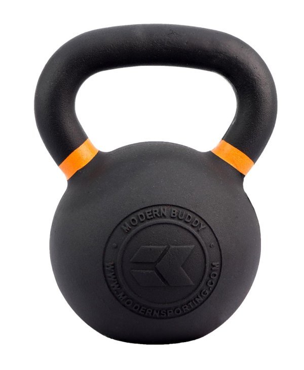 MDBUDDY CAST IRON KETTLEBELL WITH COLORED RINGS 28KG