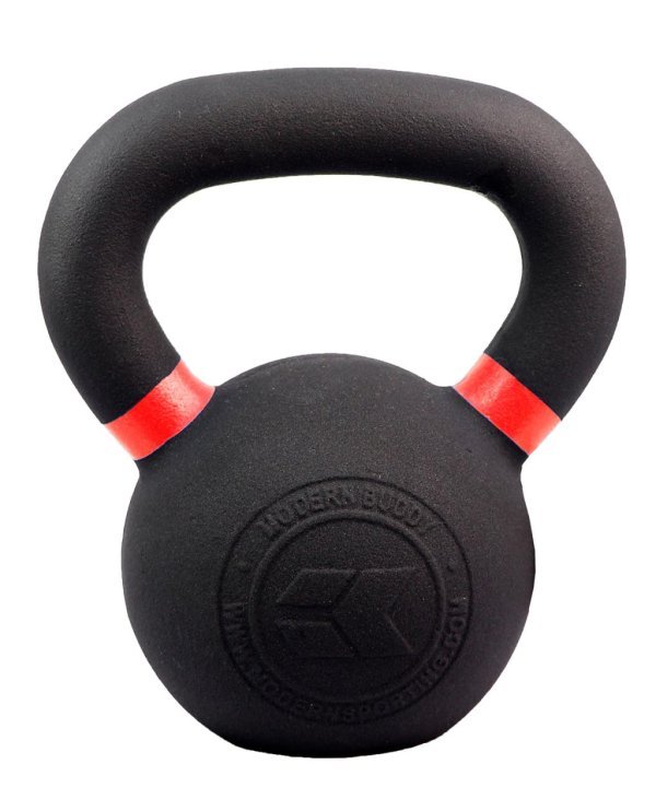 MDBUDDY CAST IRON KETTLEBELL WITH COLORED RINGS 32KG