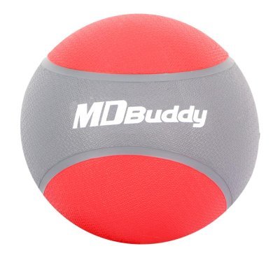 MDBUDDY MEDICINE BALL 3KG EMBORRACHADO VERMELHO Arsenal Sports