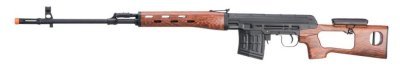A&K AEG SVD DRAGUNOV WITH METAL GEARBOX AND WOOD SNIPER AIRSOFT RIFLE Arsenal Sports