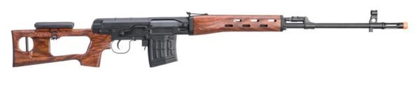 A&K AEG SVD DRAGUNOV WITH METAL GEARBOX AND WOOD SNIPER AIRSOFT RIFLE