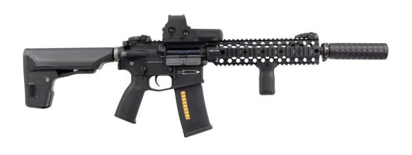 PTS AEG CM4 M4 C4-10 ERG - ELECTRIC RECOIL GUN AIRSOFT RIFLE BLACK COMBO