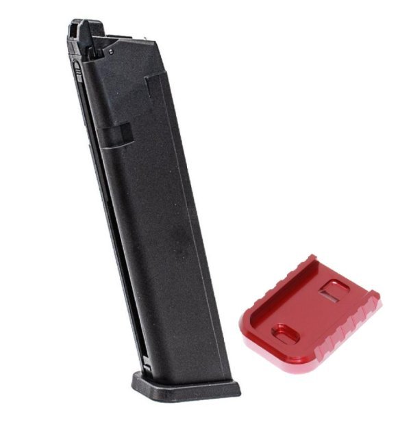 MAXTACT MAGAZINE 32R WITH MITA BASE MAG RED FOR GBB G SERIES / AAP-01 / TP22 SERIES
