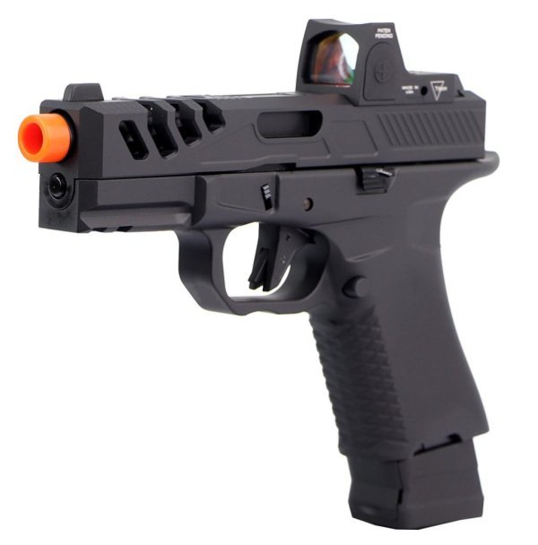 FIREARMS EMG APS GBB BSF-19 BLOWBACK AIRSOFT PISTOL BLACK COMBO