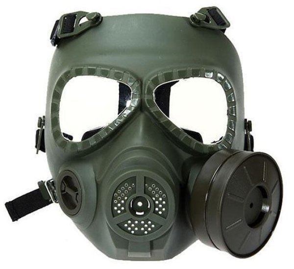 TMC DUMMY GAS MASK FACE PROTECTION M04 OD GREEN